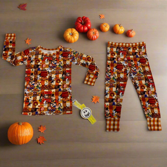 Boo Boo Friendsgiving Pajama Set