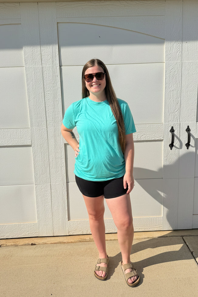 Boy Mom’s Have More Fun Turquoise Women’s Tee