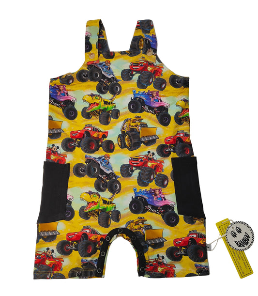 Sandy Adventures French Terry Short Overalls