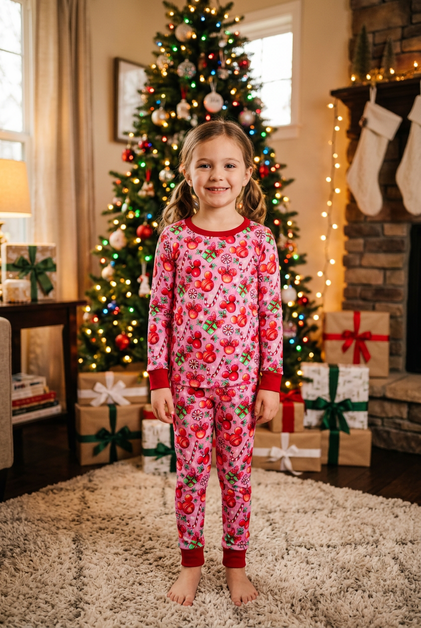 Mistletoe Magic Ribbed Pajama Set