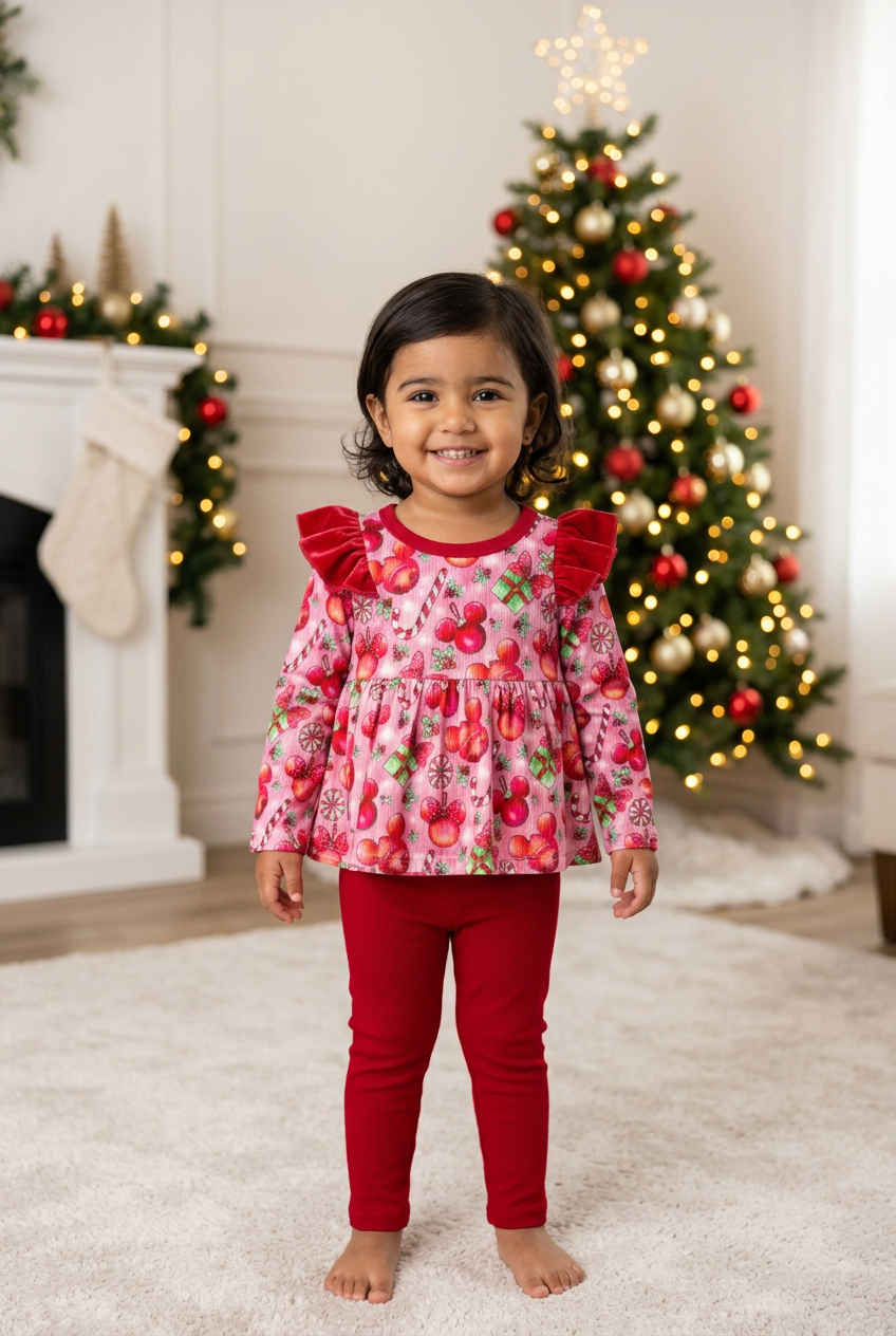 Mistletoe Magic Peplum Set