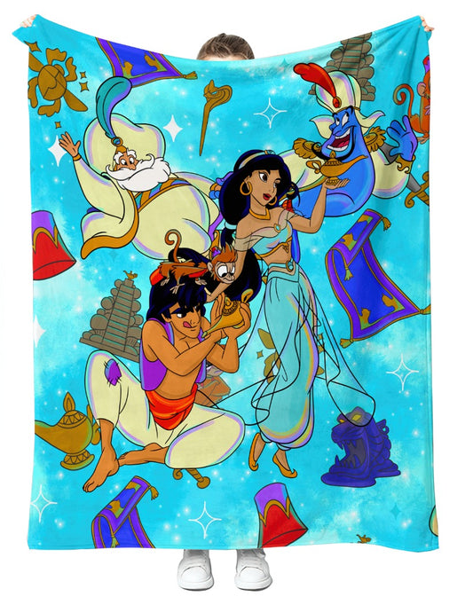 Big Genie Wishes Plush Blanket 50x60