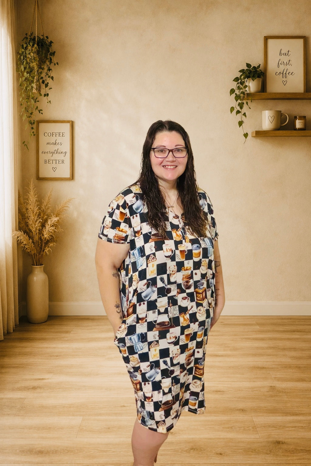 Cozy & Caffeinated Women’s Nightgown