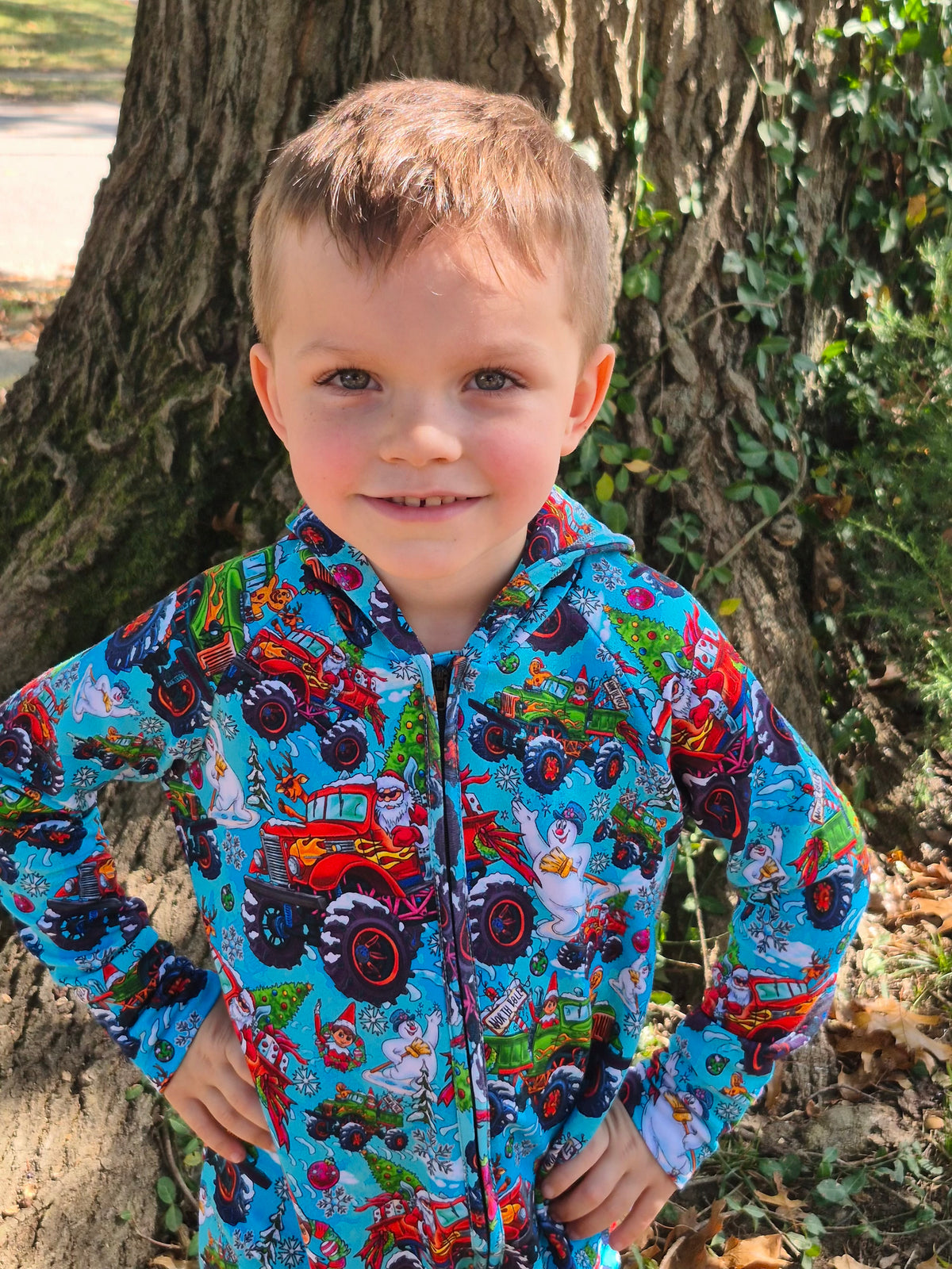 Jingle Jam Daywear French Terry Hooded Zippy