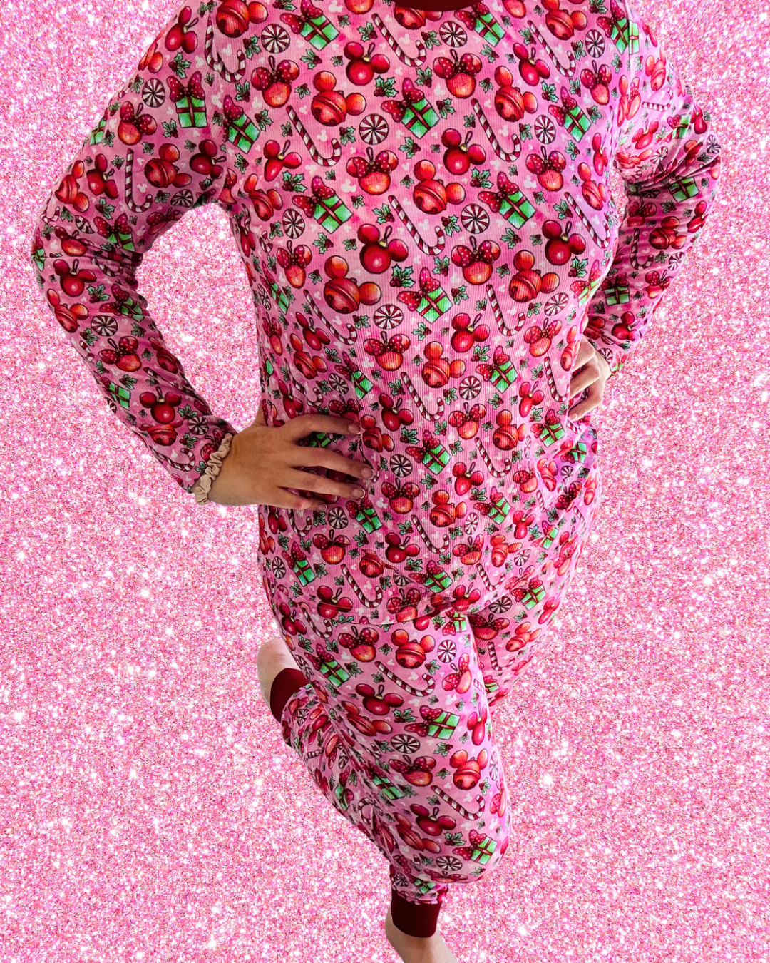 Mistletoe Magic Women’s Ribbed PJ Set