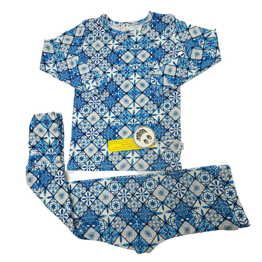 Mediterranean Tile Pointelle Pajama Set