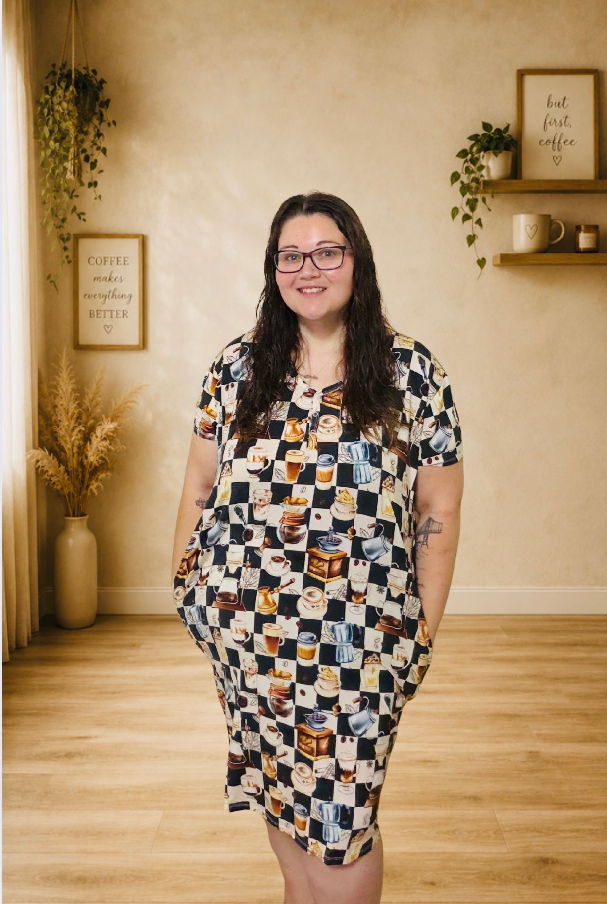 Cozy & Caffeinated Women’s Nightgown