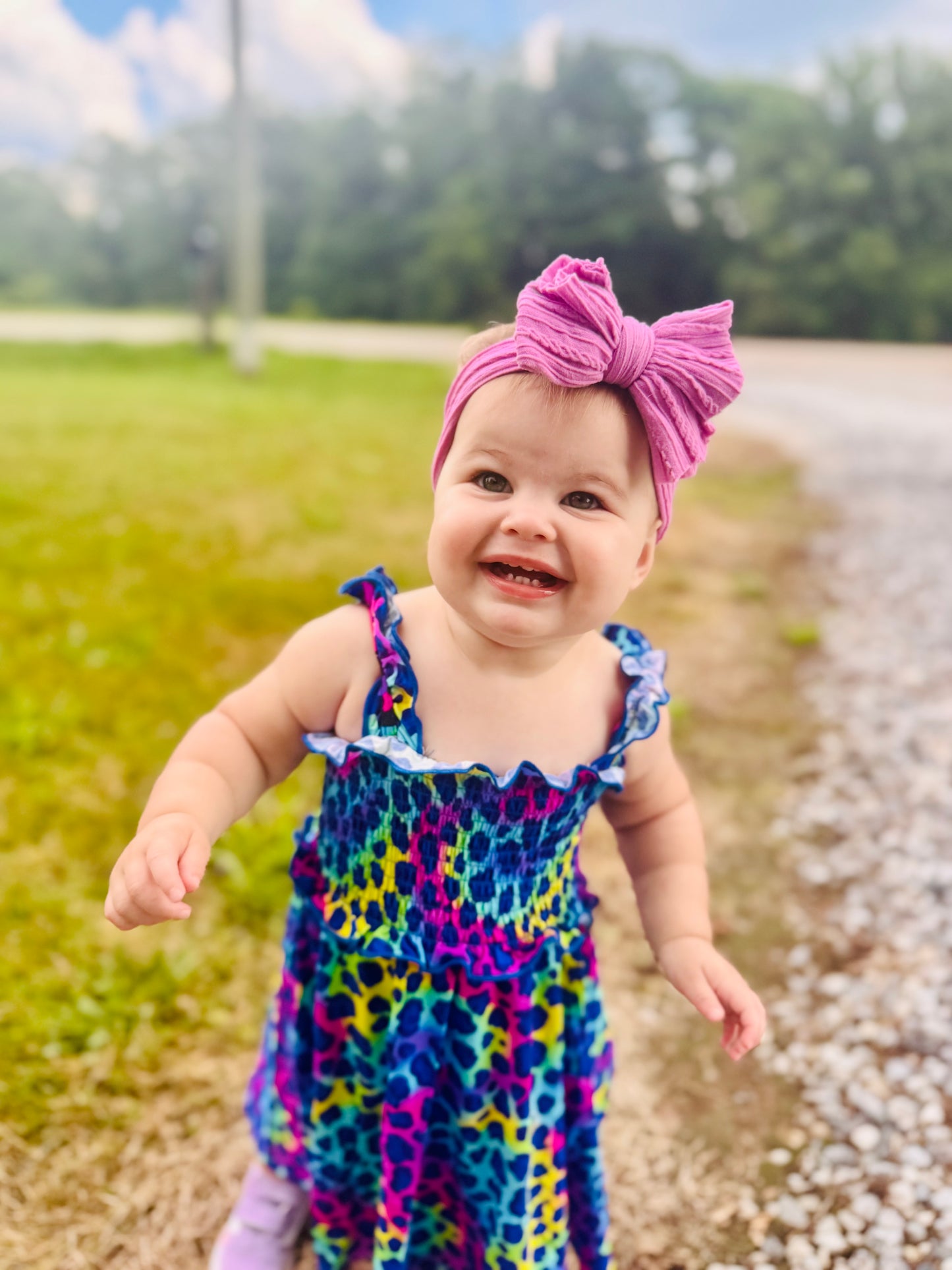 Wild Child Tank Smocked Twirl Dress