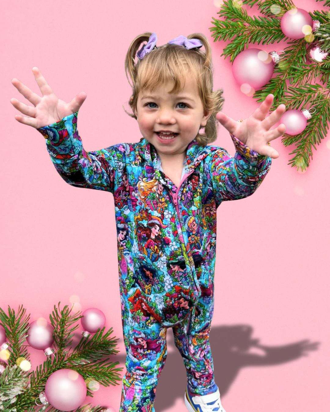 Enchanted Christmas Daywear French Terry Hooded Zippy