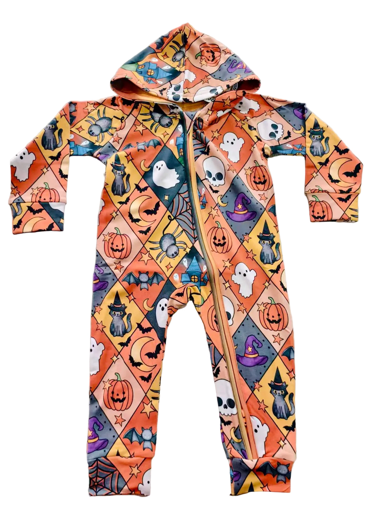 Haunted House Daywear French Terry Hooded Zippy