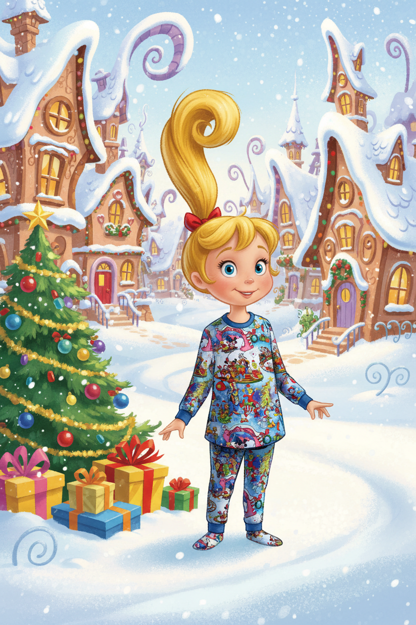 Mashup Snow Party Pajama Set