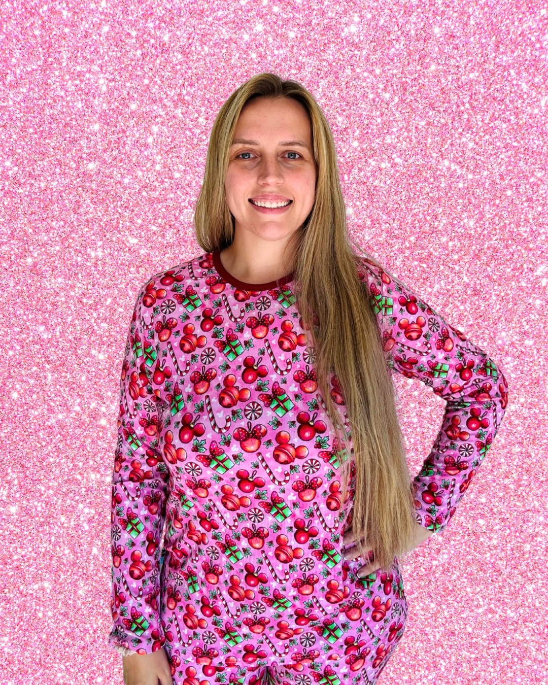 Mistletoe Magic Women’s Ribbed PJ Set