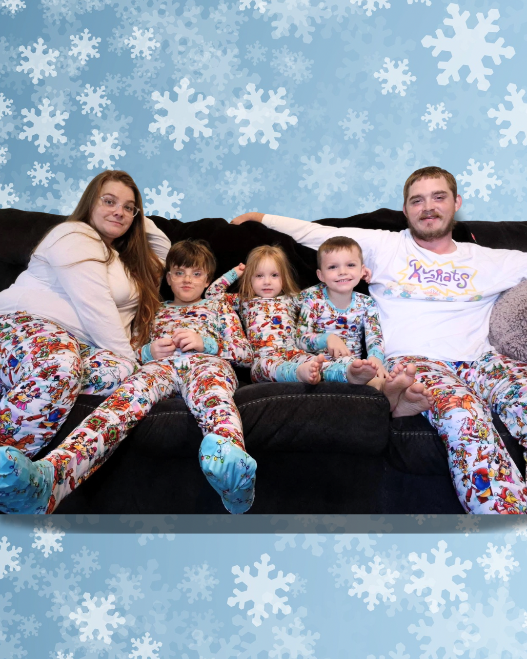 Snow Day Pajama Set - Fold Over Waist