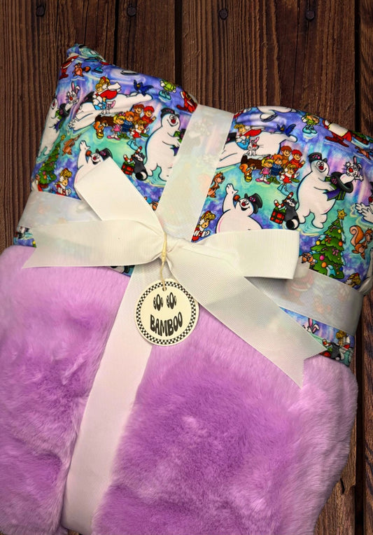 Happy Jolly Soul Luxe Bamboo Minky Lush Blanket - 60x80