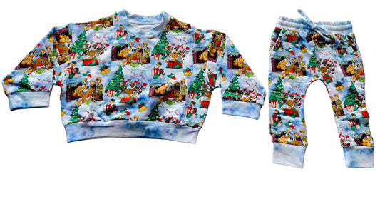 Mystery Christmas French Terry Jogger Set