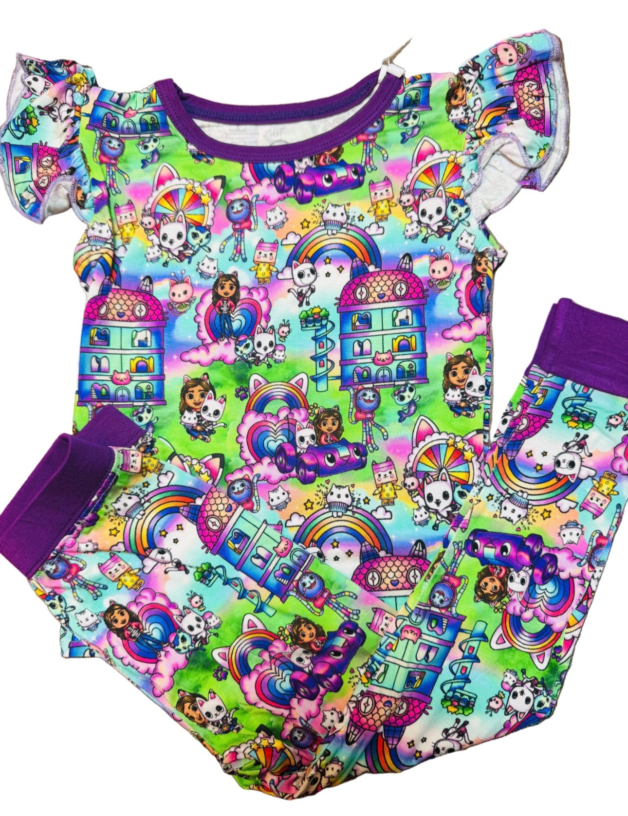 Dollhouse Friends Ruffle Pajama Set