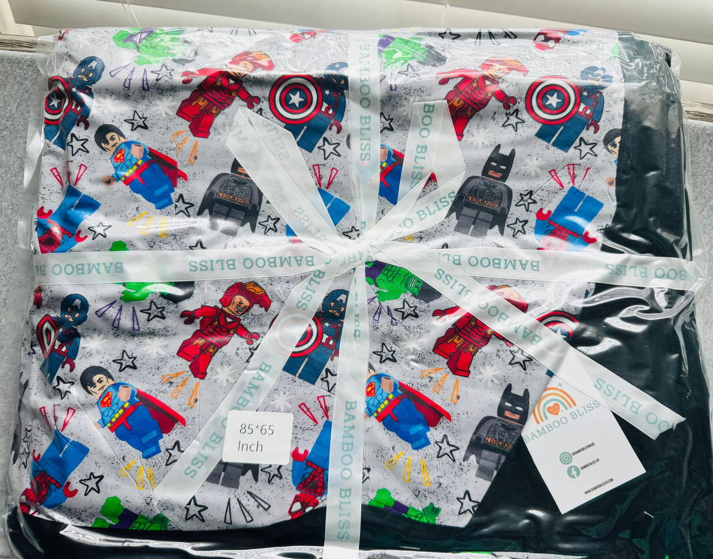 Bamboo Bliss 65x85 Quilted Blanket - Superheroes