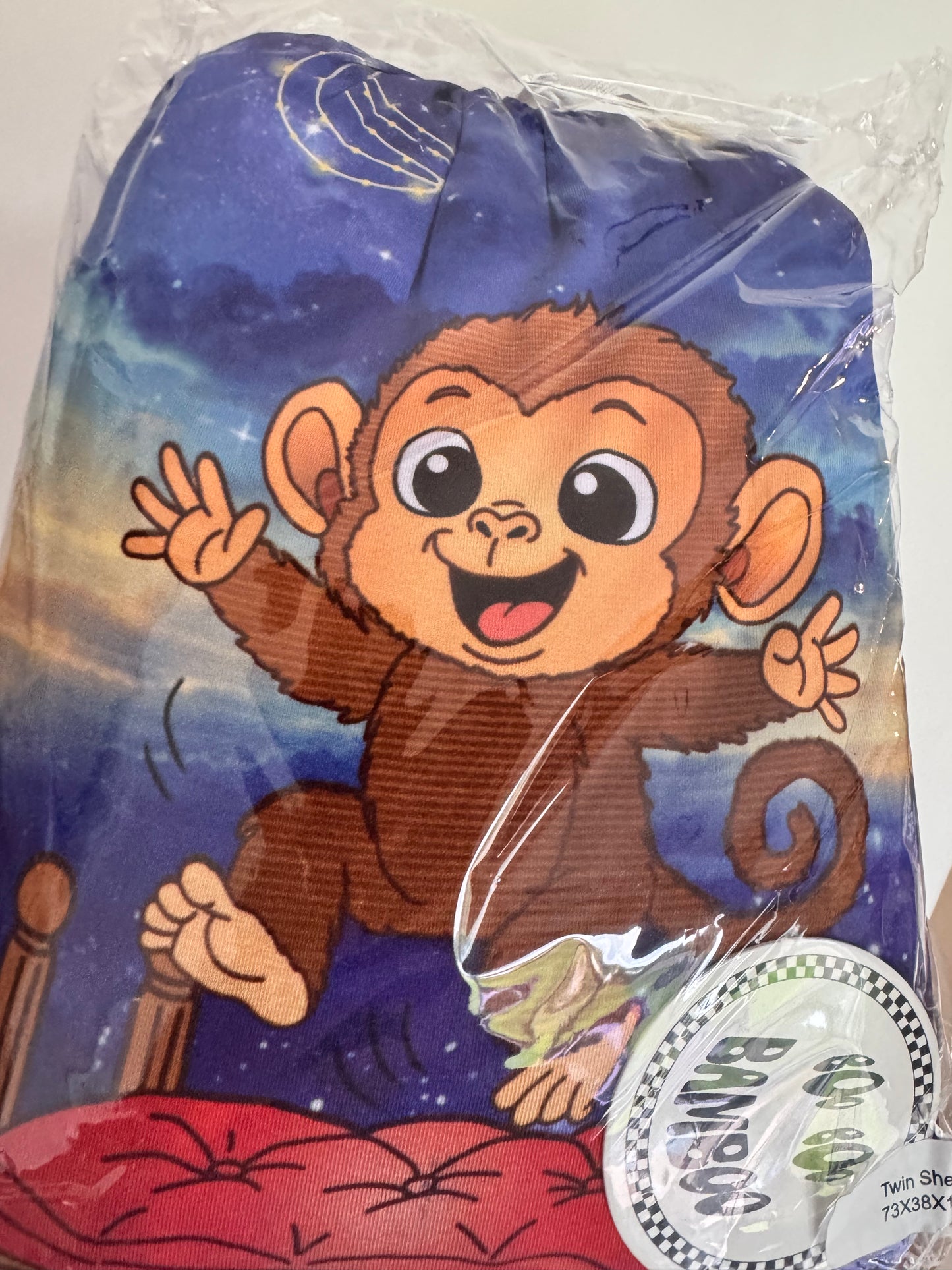 Munkee Boo Boo Twin Sheet