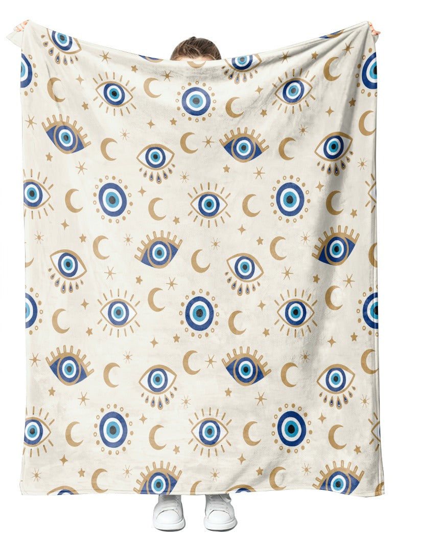 Evil Eye Plush Blanket 50x60