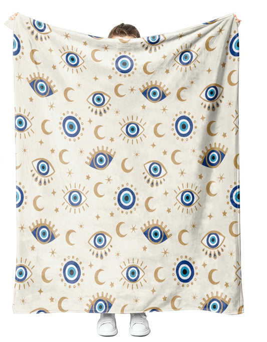 Evil Eye Plush Blanket 50x60