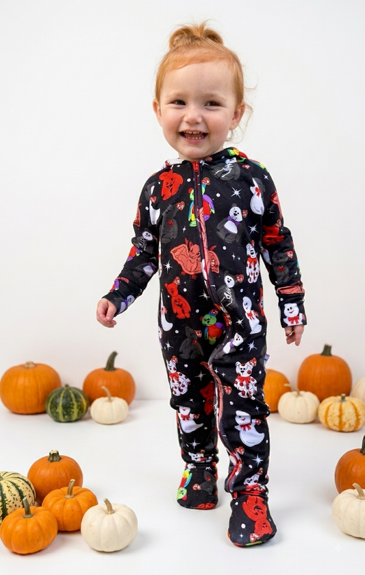 Spooky Babies Daywear French Terry Hooded Zippy