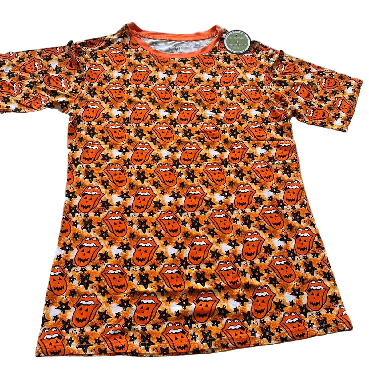 Rock On Pumpkin Adult Tee