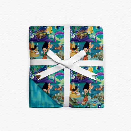 Under the Sea 60x80 Quilted Blanket