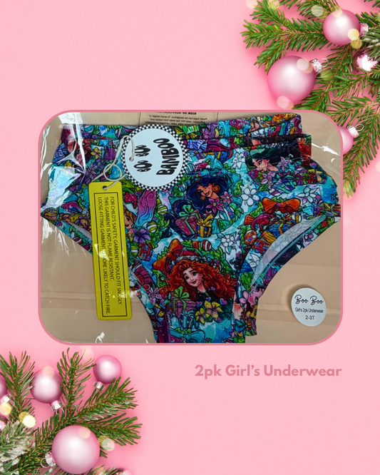 Enchanted Christmas Girls 2pk Underwear