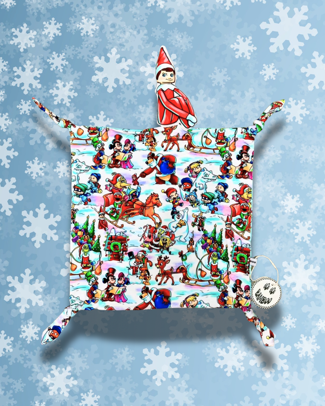 Snow Day Cuddle Lovey - 14x14