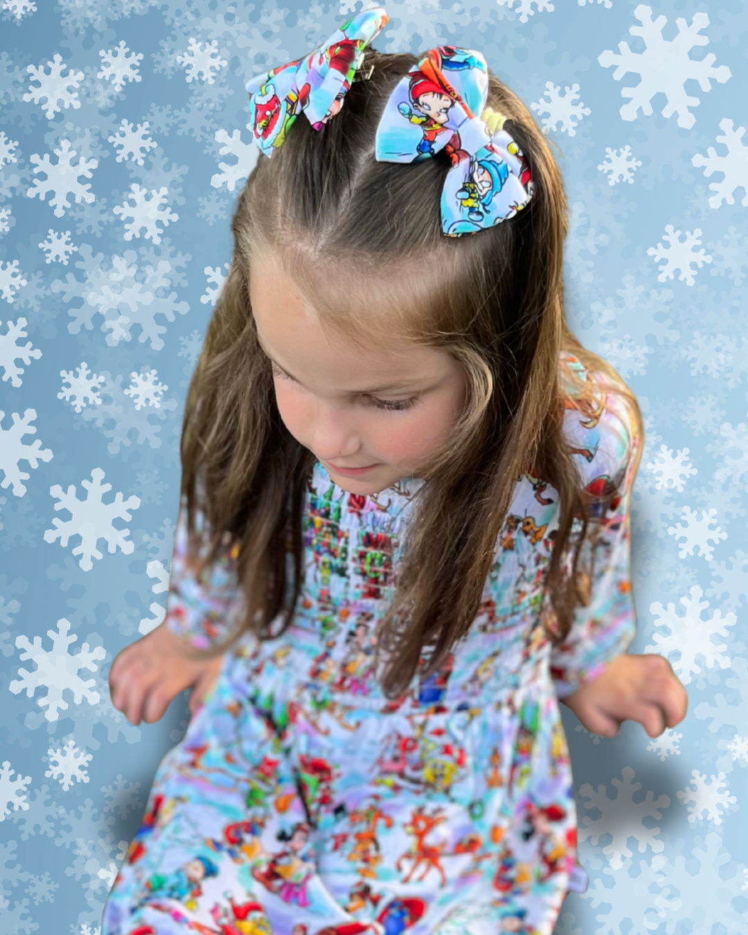 Snow Day Piggy Bows