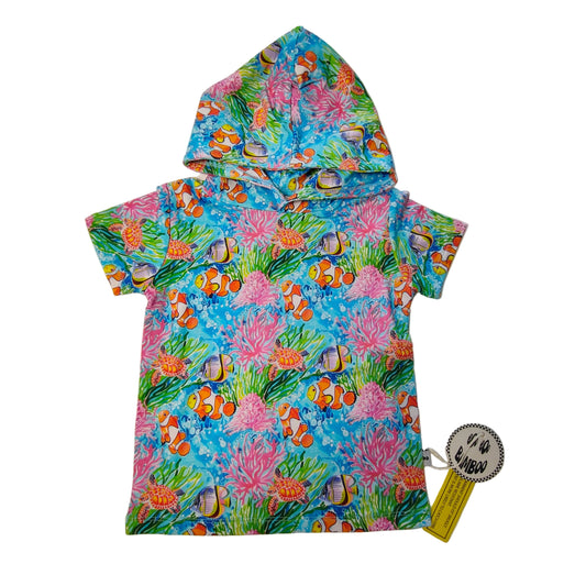 Coral Reef Short Sleeve French Terry Hoodie