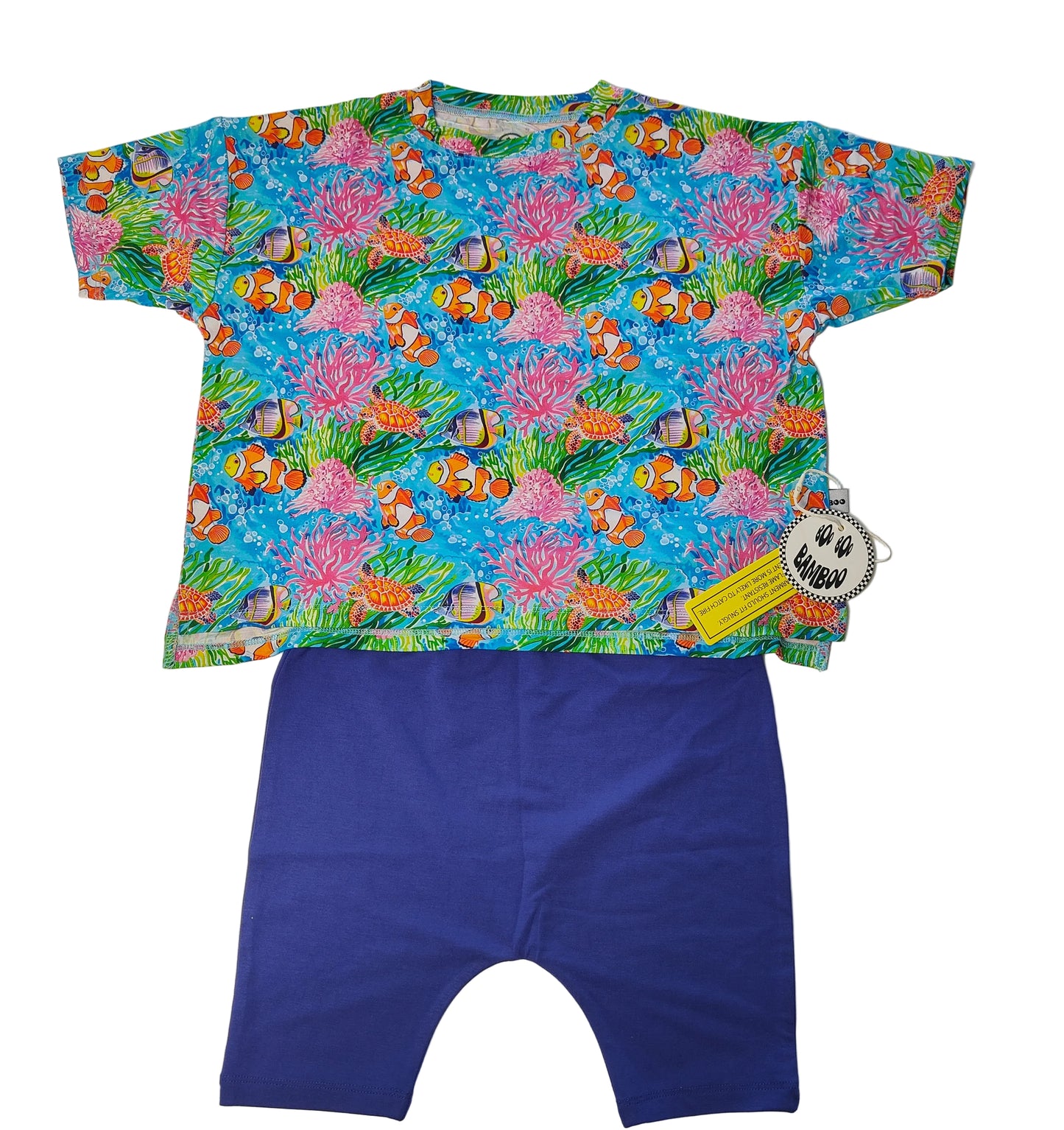 Coral Reef Biker Short Set - RUNS BIG