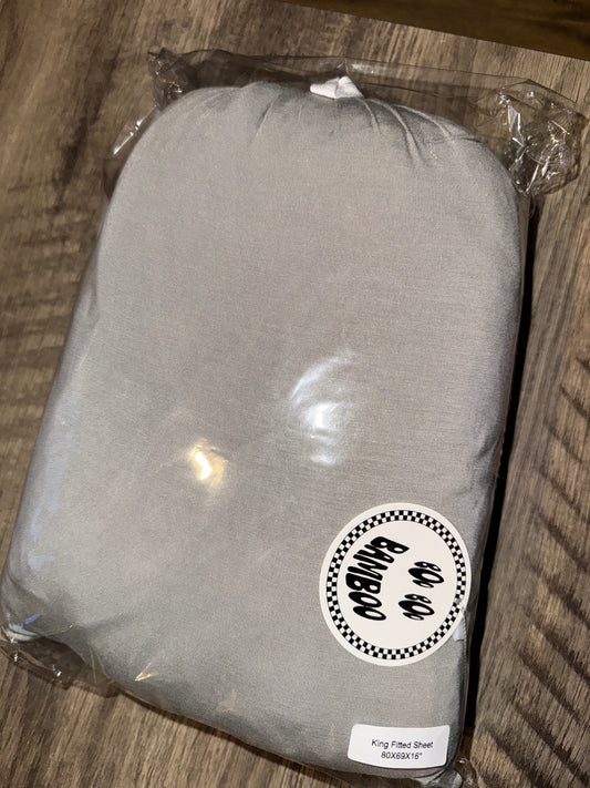 Solid Light Gray King Sheet